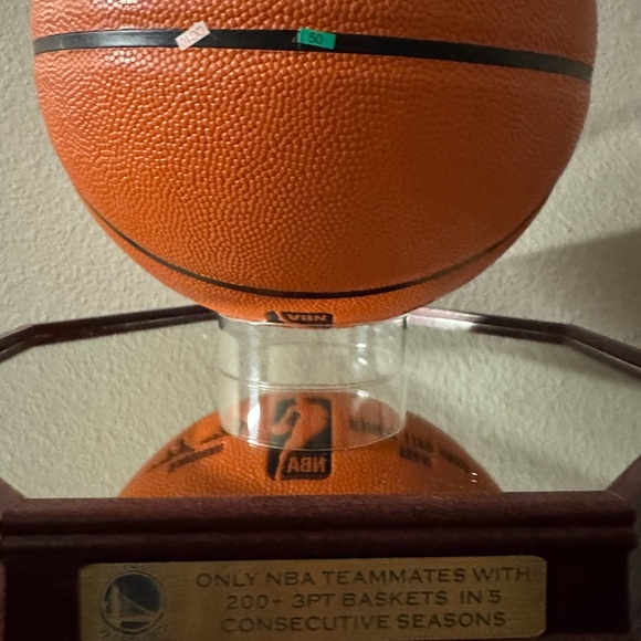 Golden State Stephen Curry & Klay Thompson Signed Basketball 2/30 made case/coa - Picture 11 of 16